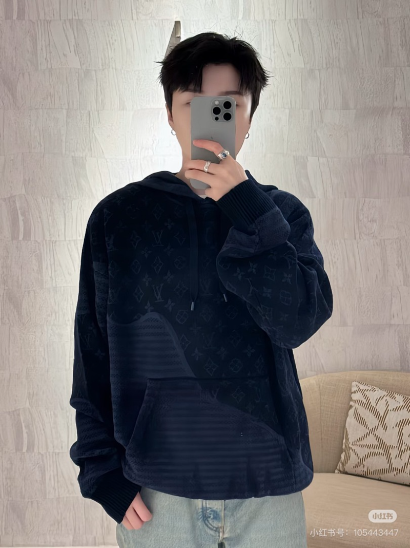 110354 New men's and women's jacquard holiday patchwork hooded jacket clothes