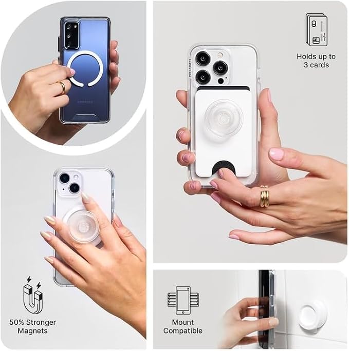 PopSockets iPhone 14 Plus Phone Case with MagSafe, Wireless Charging Compatible, Disney - Boho Wildflowers Maroon