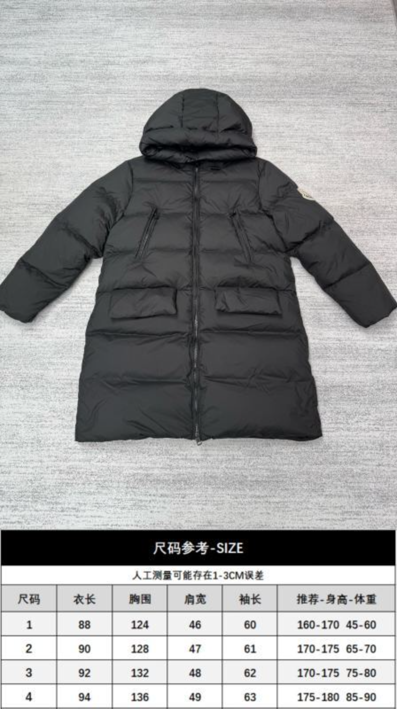 110211 New large standard mid length down jacket Top quliaty 1:1 clothing