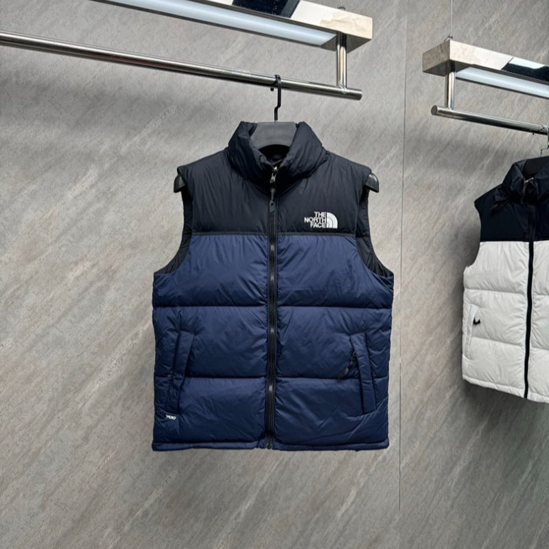 110429 Men's and women's classic high and full embroidered logo down vest clothes on the north side