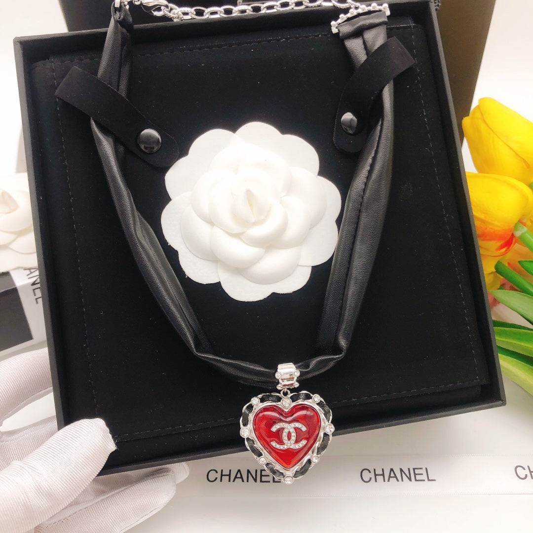 18K Chanel 2021 Leather Choker Necklace