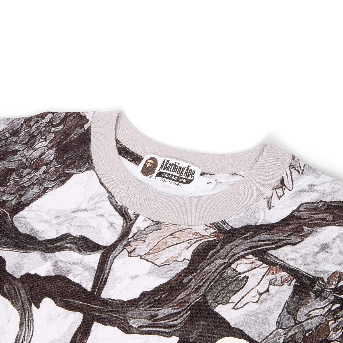 A Bathing Ape Tree Edge Camo Relaxed Fit Tee (White)
