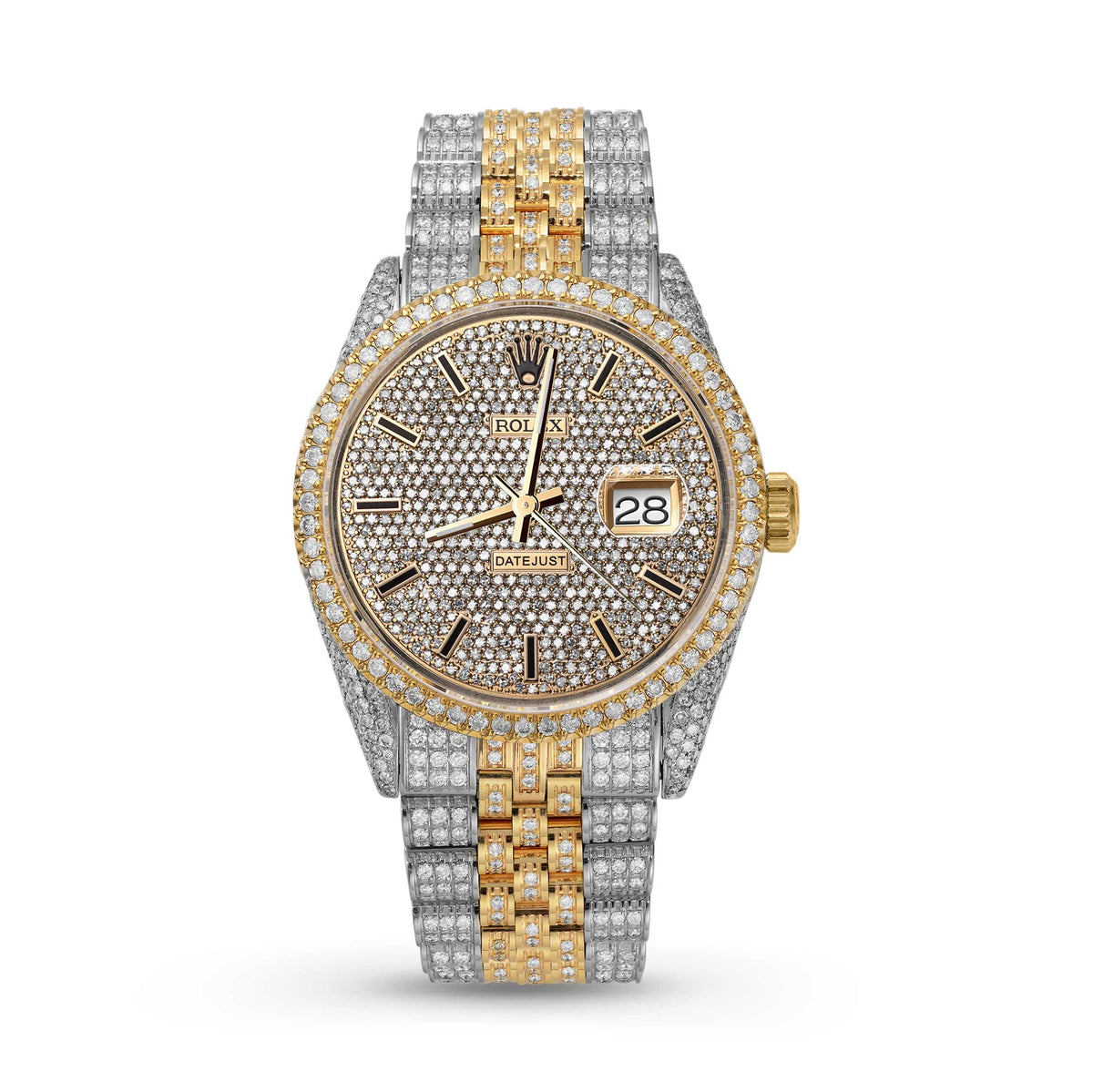 ICED OUT DATE 41MM WATCH