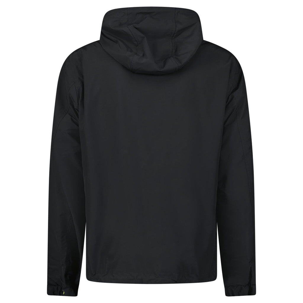 Burberry 'Stanford' Zip-Up Check Reversible Hooded Jacket Black & Check